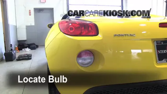 2007 Pontiac Solstice 2.4L 4 Cyl. Luces Luz de reversa (reemplazar foco)